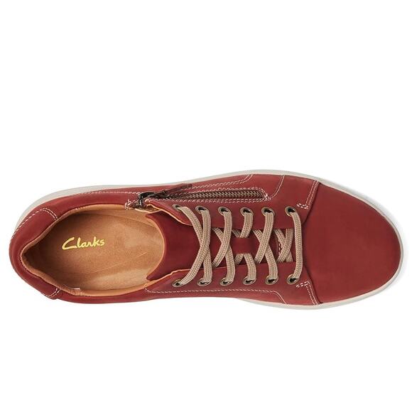 NWT Clarks Unisex Nalle Lace Sneaker, Chestnut N, 8.5 US Women - Picture 5 of 6